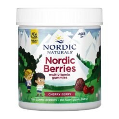 Nordic Naturals Multivitamin Berries for Ages 3+, Cherry Berry Flavour Support For Growth, Development, Optimal Wellness - Non-GMO, Vegetarian- 120 Gummy Berries      Exp:08/2027