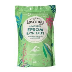 Bath & Body Lavology, Soothing Epsom Bath Salts For Muscle Relaxation, Soreness Relief,  Detox Support. - 1KG