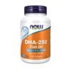 Now Foods DHA-250, Molecularly Distilled, Support For Brain, Cardiovascular, Eye Health & Inflammation -120 Softgels                                                           Exp: