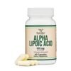 Double Wood Alpha-Lipoic Acid 600mg,  For Antioxidant Function, Metabolic Balance, Nerve and Collagen Support, Well Aging - 60 Capsules                                   Exp: 11/2027