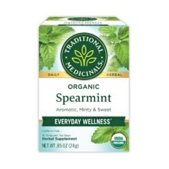 Traditional Medicinals Organic, Caffeine Free, Spearmint Tea. For Hormonal Balance, Everyday Wellness. 16 Tea Bags       Exp: 01/2029