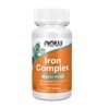 Now Foods Iron Complex, Non-Constipating, Iron Glycinate With Vitamin C, Folate, 27MG. For Prevention And Treatment Of Anaemia, 100 Tablets                              Exp:07/2028