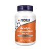 Now Foods Acetyl L-Carnitine 500mg, To Promote Energy Production, Improve Brain Function, Boost Mood & Reduce Tiredness. -  100 Capsules.                                         Exp: 11/2029