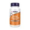 Now Foods Acetyl L-Carnitine 500mg, To Promote Energy Production, Improve Brain Function, Boost Mood & Reduce Tiredness. -  50 Capsules.                                         Exp:06/2029