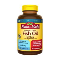 Nature Made Omega 3 Fish Oil, 1000mg. Support For Heart, Brain, Eye & Optimal Wellness, 250 Softgels                                                        Exp:10/2028