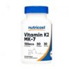 Nutricost Vitamin K2, MK-7, 100MCG. For Bone & Heart Health, 30 Softgels                                     Exp:07/2027