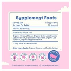 Alternative view of JoySpring Genius Drops with Ginkgo, Licorice, Gotu Kola, Peppermint Leaf.  Herbal Focus Support for Kids. Smartberry Vanilla, 30MLS.   Exp: 12/2027