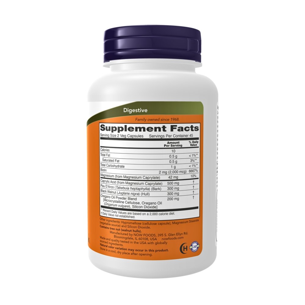 Now Foods Candida Support. For Candida Overgrowth, Bloating, Digestive Discomfort. 90 Capsules |45 Day Supply| Exp: 05/2028 - Image 2