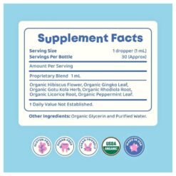 Alternative view of JoySpring Genius Drops with Ginkgo, Licorice, Gotu Kola, Peppermint Leaf.  Herbal Focus Support for Kids. Smartberry Vanilla, 30MLS.   Exp: 12/2027