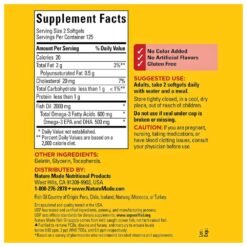 Alternative view of Nature Made Omega 3 Fish Oil, 1000mg. Support For Heart, Brain, Eye & Optimal Wellness, 250 Softgels                                                        Exp:10/2028