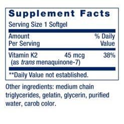 Alternative view of Life Extension Low Dose Vitamin K2, MK-7, 100MCG. For Bone & Arterial Health, 30 Softgels                                     Exp: 12/2027