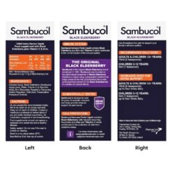 Alternative view of Sambucol Natural Black Elderberry Immuno ForteWith Vitamin C, Zinc, For Immune Support, Syrup, 120 ml                                    Exp:11/2028