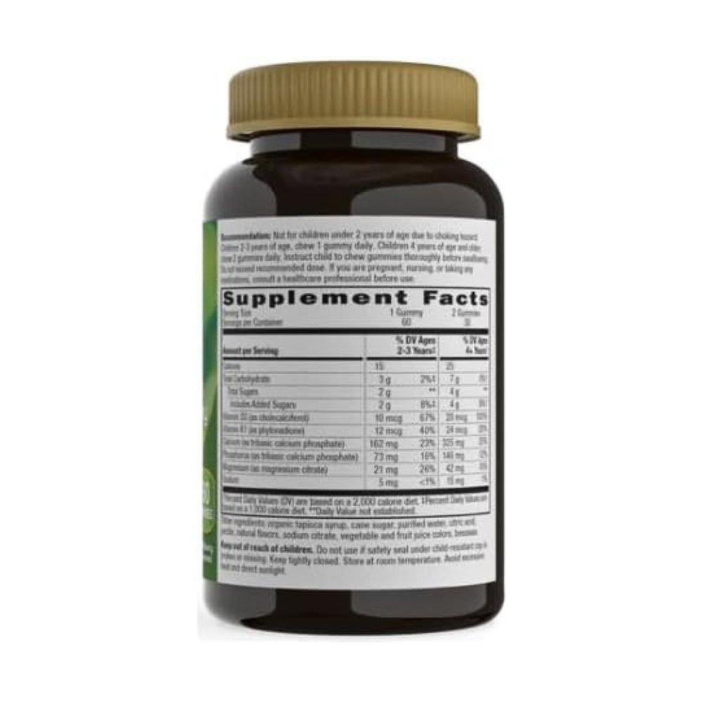 Nature's Way Kids Growing Bones & Muscles With Calcium, Magnesium, D3 & K1. Supports Healthy Bones, Teeth & Muscles, 60 Gummies Exp:10/2027 - Image 3