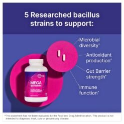 Alternative view of Microbiome Labs MegaSporeBiotic Probiotics for Women & Men. Shelf-Stable Spore-Based Probiotic for Gut Health & Digestive Support. 60 Capsules.    Exp: 10/2027