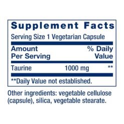 Alternative view of Life Extension Taurine, 1000MG. Support For Heart, Liver & Brain Health, Longevity, Muscle & Exercise, 90 Capsules.                                                      Exp: 07/2027
