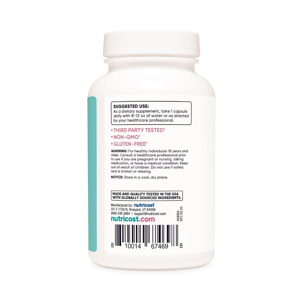 Nutricost Black Cohosh With Dong Qai, DIM & Chasteberry, For Menopause, Perimenopause, Hormonal Support, 120 Capsules. |4 Months Supply| Exp: 06/2028 - Image 3