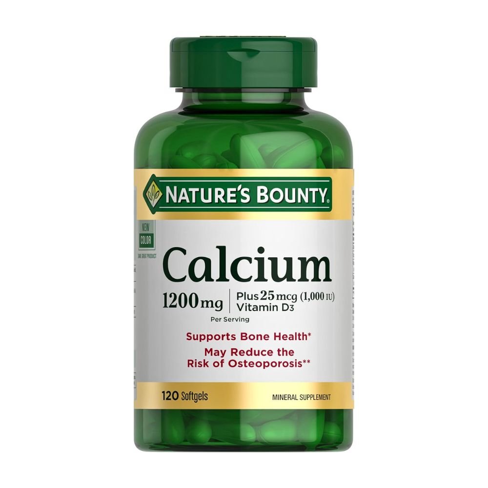 Nature's Bounty Calcium & Vitamin D3-1200mg / 1000IU. Support For Bone Health, Strong Teeth, Muscle & Nerve Function-120 count Exp: