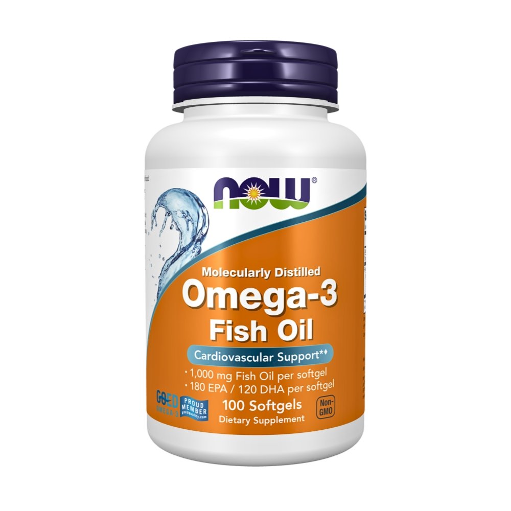Now Foods Burpless Omega 3 Fish Oil, 180 EPA/120 DHA. Support For Heart, Brain, Eye & Optimal Wellness, 100 Softgels Exp: 11/2029