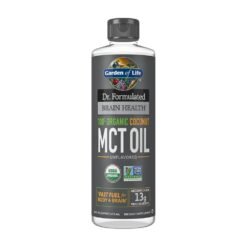 Garden of Life Premium Organic MCT Oil From Coconut, Medium Chain Triglycerides (C8, C10). For Brain & Body Fuel, Keto & Paleo Certified.  480ml   Exp: 02/2027