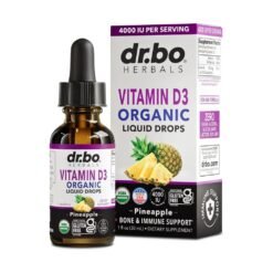 Dr BO. Vegan Vitamin D3 Liquid Drops For Adults & Kids, 4000 IU.  Sublingual Supplement For Immune & Bone Health, 30mls.        Exp: 08/2027