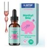 JoySpring MethylBee, Methylfolate Plus Methyl B12 Liquid Drops for Kids Ages 3+.  Support for MTHFR, Mood, Behavior, Cognition,  Organic Berry Flavor,   30mls                                                   Exp: 12/2027