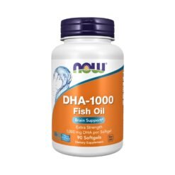 Now Foods DHA-1000, Burpless Fish Oil, Support For Brain, Cardiovascular, Eye Health & Inflammation,  90 Softgels   |3+ Months Supply|       Exp: 01/2028