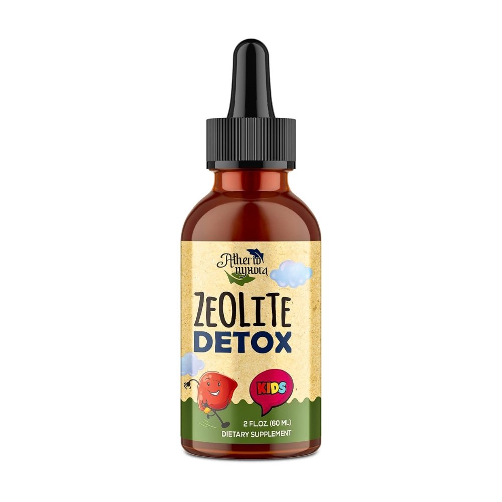 Antherion Zeolite Detox for Kids With Vitamin C, Magnesium & Zinc. Gentle Detox Support for Behavior, Energy, Focus & Speech, 60mls. Exp: 05/2027
