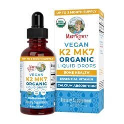 Mary Ruth’s Organic Vitamin K2, MK7 Liquid Drops for Adults & Kids. For Bone Health & Calcium Absorption         Exp: 01/2028
