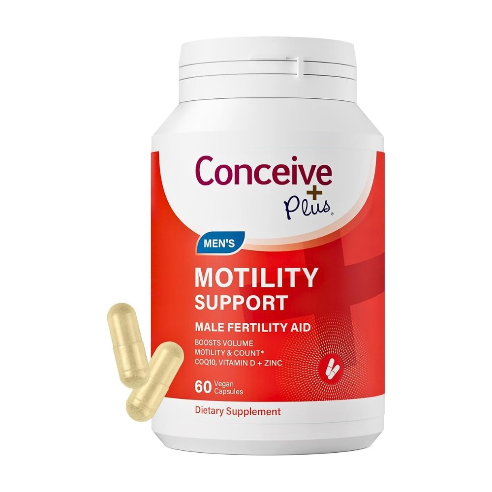 CONCEIVE PLUS Motility Support for Men With Vitamin D, E, Zinc, Antioxidants. To Boost Sperm Volume & Count, 60 Capsules. Exp: 08/2028