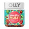 OLLY Teen Girl Multi Gummy, With 15 Essential Vitamins. For Healthy Skin & Immune Support,  Berry Melon Flavor,   70 Count,   Exp: 05/2027