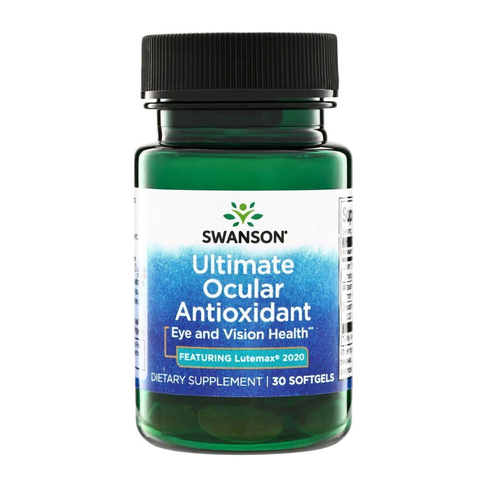 Swanson Vitamins Utimate Ocular Antioxidant With Lutein, Zeaxanthin & Astaxanthin. Antioxidant For Eye & Skin Health, 30 Softgels Exp: