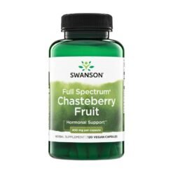 Swanson Full Spectrum Chasteberry, 400MG. For Menopausal, PMS, Hormonal Support, 120 Capsules.     Exp:12/2028