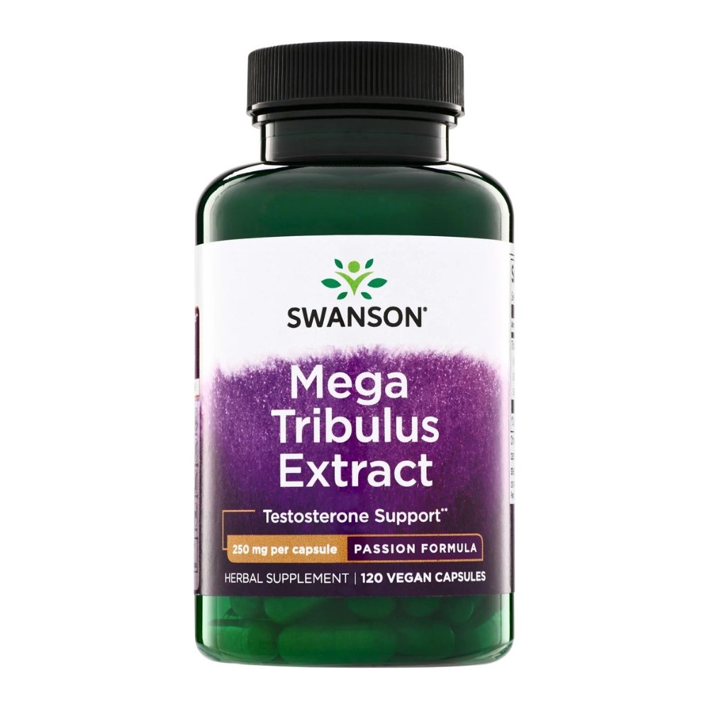 Swanson Passion Formula Tribulus Terrestris Extract, 250mg. Libido & Fertility Support, 120 Capsules Exp:08/2027