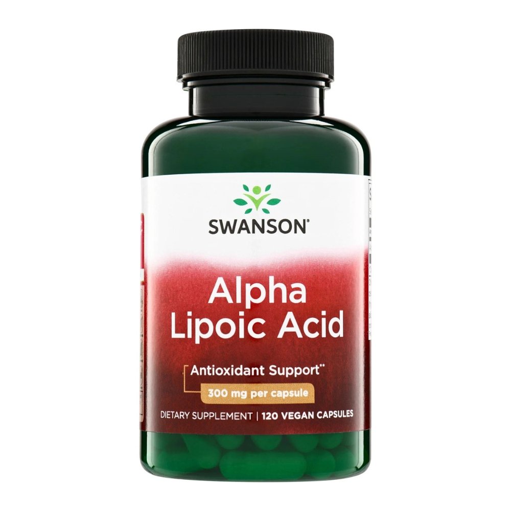 Swanson Alpha-Lipoic Acid 300mg, Potent Antioxidant. For Metabolic, Nerve & Collagen Support, Well Aging - 60 Capsules Exp: 10/2027