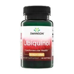 Swanson Ubiquinol 50 MG, Active Form of CoQ10. For Improved Energy, Heart & Cellular Health,  60 Softgels    Exp: 09/2028