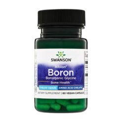Swanson Boron, Bororganic Glycine 6MG. Trace Mineral To Improve Bone Strength, Hormone boost, Wound Support, 60 Capsules                                                Exp: 10/2028