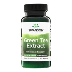 Swanson Green Tea Extract, 500MG. For Antioxidant, Immune, Metabolic Support,  60 Capsules                                                Exp: 12/2028