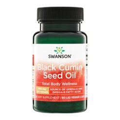 Swanson Black Cumin Seed Oil, For Total Body Wellness, Antioxidant, Antinflammatory Support.   60 Liquid Capsules.                                               Exp: 10/2028