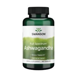 Swanson Full Spectrum Ashwagandha, 450MG. Natural Stress, Energy, Sleep & Immune Support, 100 Capsules Exp: 02/2029
