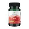 Swanson Double Strength Cod Liver Oil, 750MG. Triple-Action Omega-3 & Vitamins For Brain, Heart & Joint Support,  30 Softgels.                                         Exp: 01/2027