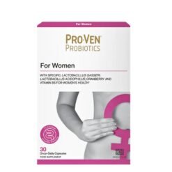 Proven Women Probiotic 17.5 Billion CFU. For Digestive, Immune & Urogenital Support with Cranberry & Vitamin B6-30 Capsules