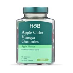 Holland & Barrets (H&B) Apple Cider Vinegar, 500mg, with Ginger. For Digestive Wellness and General gut health Routine- 60 Gummies