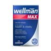 Vitabiotics Wellman MAX. Multivitamin For Improved Energy, Wellness,  - 30 Capsules.  Exp: