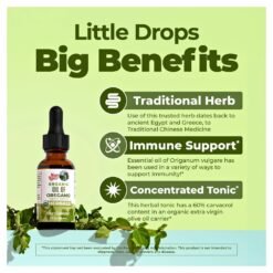 Alternative view of MaryRuth's Organics Oregano Oil Drops, Herbal Blend for Immune Support, Digestive Health, Candida, Overall Health, 30mls.        Exp: 07/2027