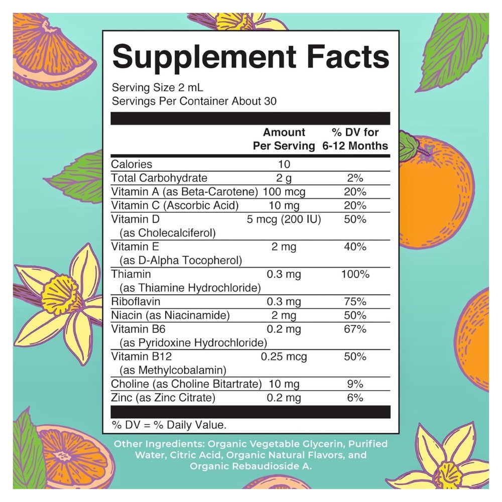 Mary Ruth's Organics Liquid Drops Multivitamin for Infants 6-12 Months. Gentle Nutrition, Immune Support For Growing Babies , 60mls Exp: 11/2027 - Image 7