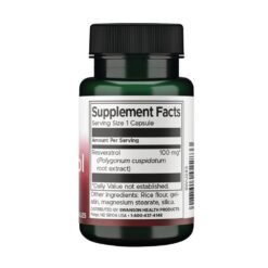 Alternative view of Swanson Vitamins Resveratrol, 100mg. Antioxidant For Cardiovascular Health, Antiaging, 30 Capsules.        Exp: 01/2028