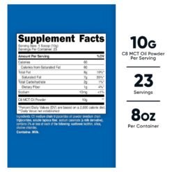 Alternative view of Nutricost C8 MCT Oil Powder 10G, (Medium Chain Triglycerides). Fast Energy Source For Brain & Body, Athletic & Support, 227G.       Exp: 10/2028