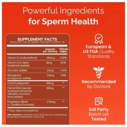 Alternative view of CONCEIVE PLUS Motility Support for Men With Vitamin D, E, Zinc, Antioxidants. To Boost Sperm Volume & Count,   60 Capsules.   Exp: 08/2028