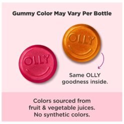 Alternative view of OLLY Undeniable Beauty Grapefruit Collagen & Keratin Glam. For Healthy, Glowing Skin, Hair & Nails,   50 Gummies,   Exp: 03/2027