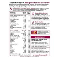 Alternative view of Vitabiotics Wellman 50+. Multivitamin For Improved Energy, Health & Vitality  - 30 Capsules.  Exp: